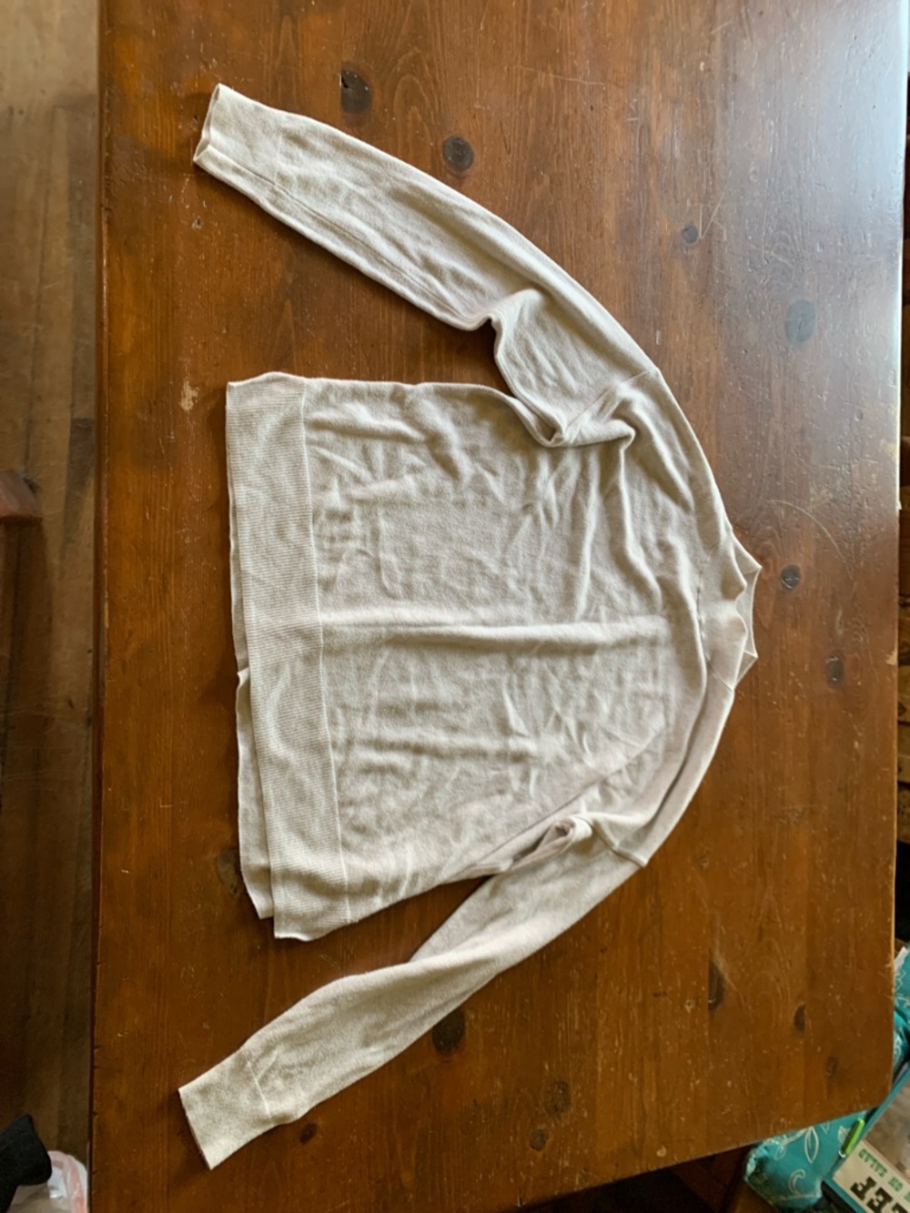 Old Navy Light Taupe Long Sleeve Tee